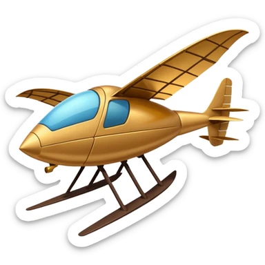 dune ornithopter no legs simplified bold emoji style sticker