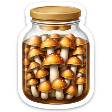 pickled mushroom sticker