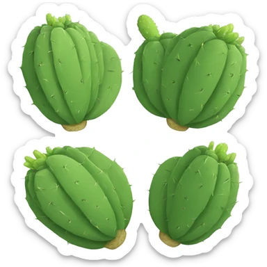 single flat Nopal without pot sticker