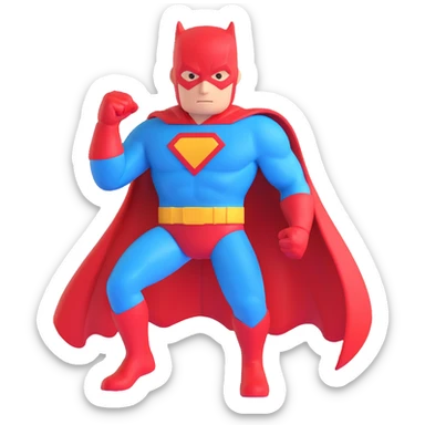 superhero landmark sticker