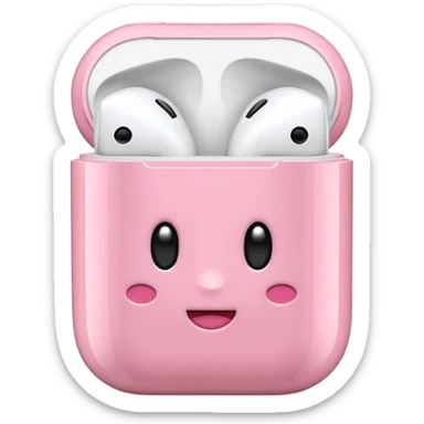 Kirby Airpods sticker