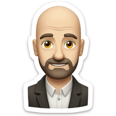 Edward Berger german film director bald young beard some hair sticker