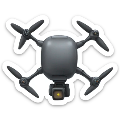 Czarny dron sticker