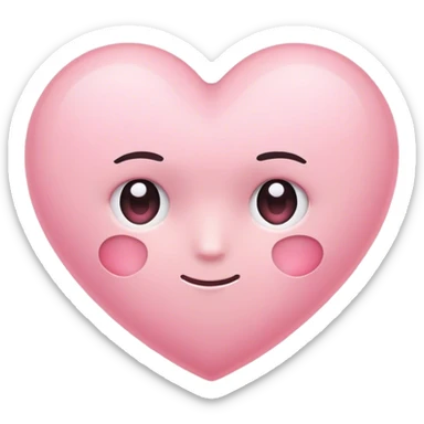 Thoughtful heart sticker