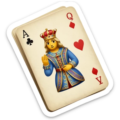 Shuffling a Deck of Cards sticker