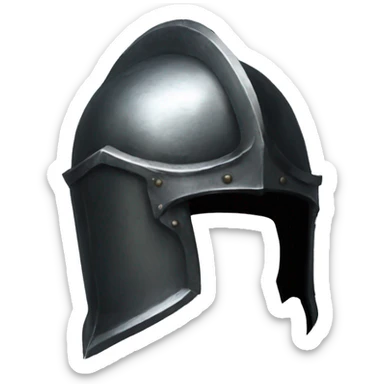 metal knight helmet with visor dark souls sticker