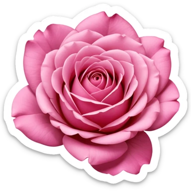 Polaroid photo of a pink rose  sticker
