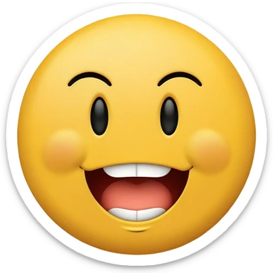 smiley face beating up a frown face sticker