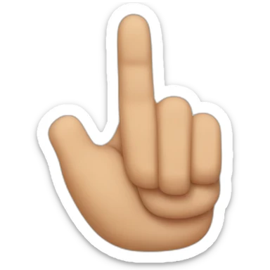 crossed-thumb-and-forefinger sticker