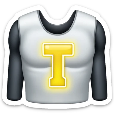 Prompt: Number "1"
Visual: Large number "1" in white.
Graphics: Yellow (#FFDF00) glow outline around the number.
Animation: Number fades in, pulse glow repeats.
Placement: Center chest zone.
Background: Transparent.
 sticker