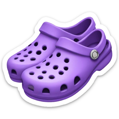 Purple pastel crocs sticker