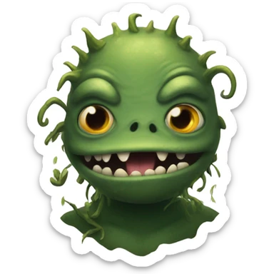 swamp monster in love sticker