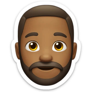 Boy with beard with big biceps sticker