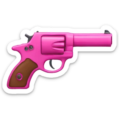 pink gun sticker