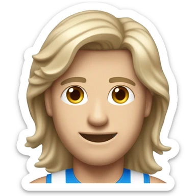 Een professionele portretfoto van een middelbare man met een atletisch postuur, kort donkerblond haar met lichte grijze tinten, en blauwe ogen. Hij heeft een sterke kaaklijn en een vriendelijk maar zelfverzekerd gezicht. Hij draagt een strak zwart overhemd zonder stropdas, met de bovenste knoopjes open. De achtergrond is neutraal en modern, zoals een betonnen of grijze muur met zachte belichting. De sfeer van de foto straalt professionaliteit, betrouwbaarheid en autoriteit uit. sticker