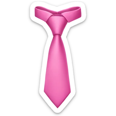 Pink tie sticker