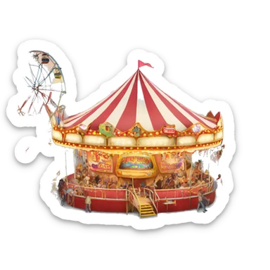 Carnival fair sticker