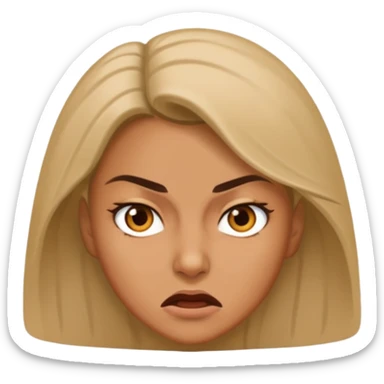 aggressive female boss sticker