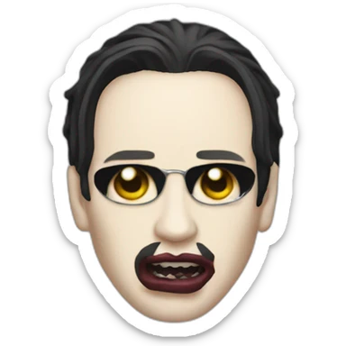 marylin manson  sticker