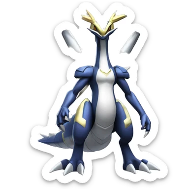 Giratina with arceus with dialga (origin form) with palkia (origin form) sticker