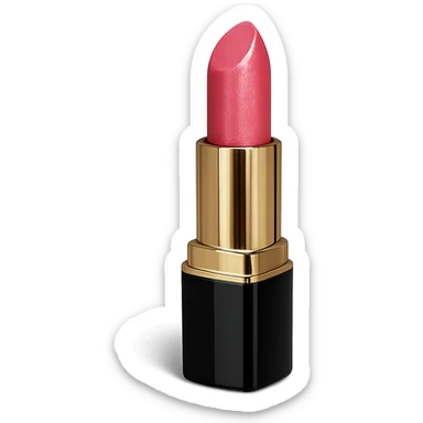 pink lipstick, stylish sticker