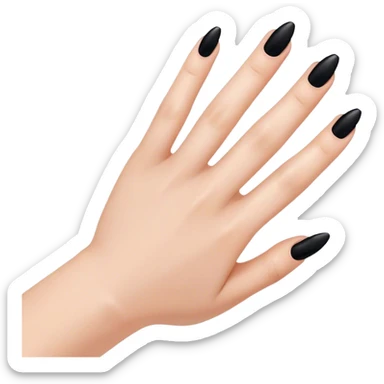 Black nails sticker