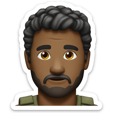 Rambo entrain de pleurer  sticker