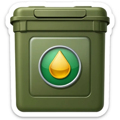 military daily dry rations green color sticker