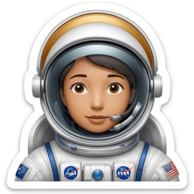 👨‍🚀 Cinematic Realistic Astronaut – A highly detailed depiction of an astronaut in a state-of-the-art space suit, floating weightlessly in the vast expanse of space. The reflective visor hides the face so we do not see the astronauts face, while intricate suit details and soft lighting create an immersive sense of realism. sticker
