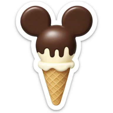 Mickey ice cream bar sticker