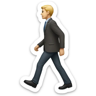 the guy goes to the right sticker