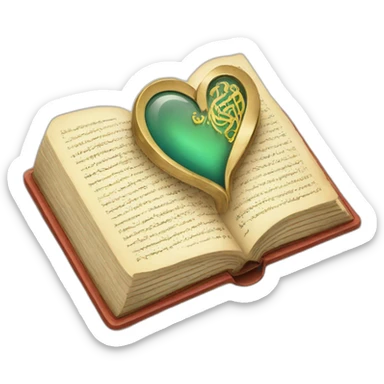 heart with the quran sticker