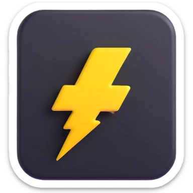 instant upgrade button with lightning bolt sticker