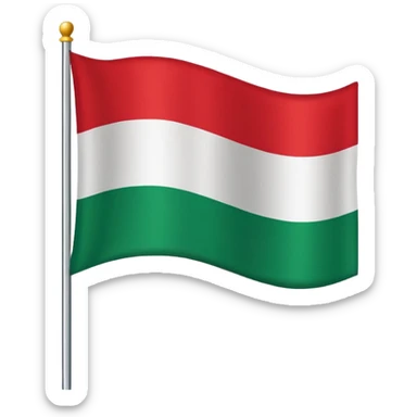 Italian flag with a rad spots sticker