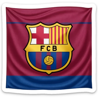 Create FC Barcelona flag emoji sticker