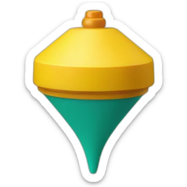 4 sided spinning top sticker