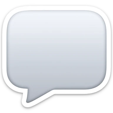 white facebook messenger sticker