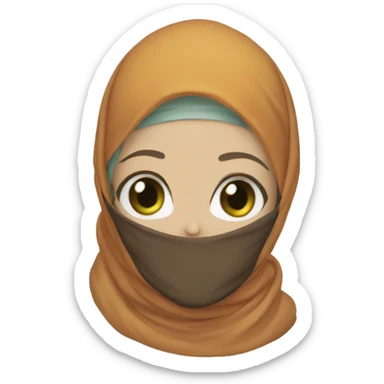 nami from one piece with hijab sticker