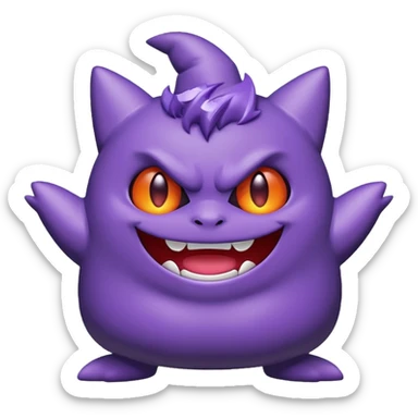 gengar chibi emotes sticker