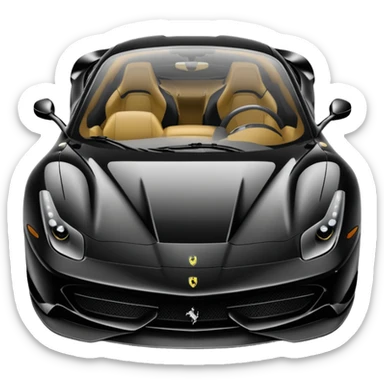 black farari car koli si change kar do sticker