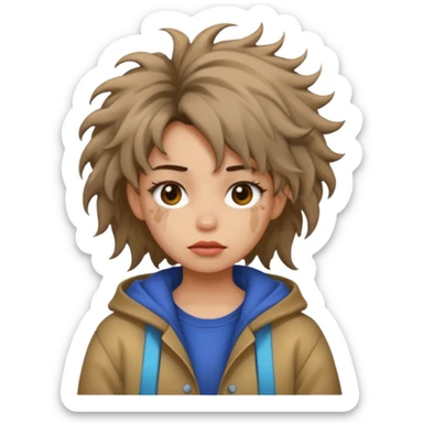 girl emoji , style , ugly outfit sticker