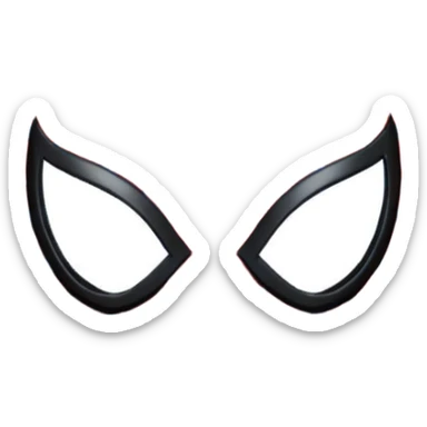 Spider man mask sticker