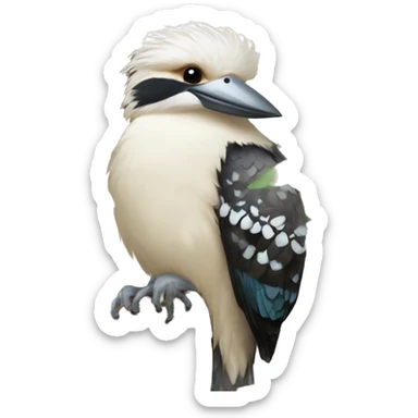 Kookaburra sitting in a gum tree sticker