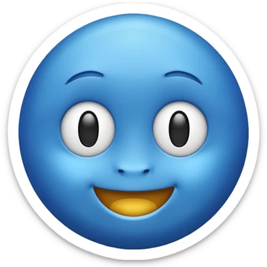 blue emoji jooby sticker