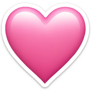pink heart sticker