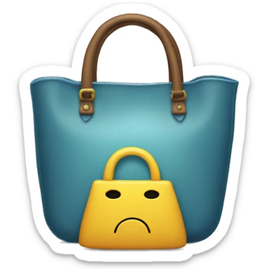 A sad handbag crying  sticker