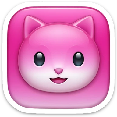 pink chat gpt ai app logo sticker