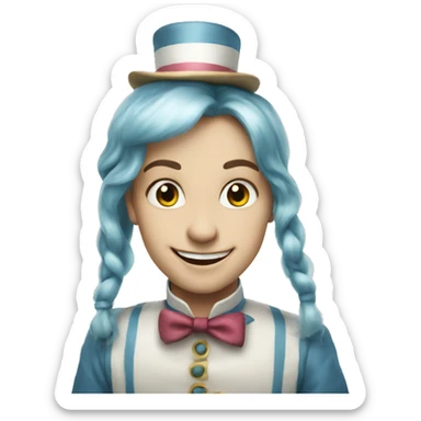 Alice in wonderland happy sticker