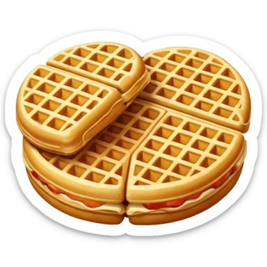 Crunchy waffle rolls sticker
