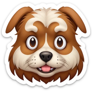 A ugly dog sticker